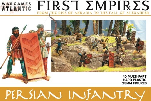 Wargames Atlantic 30 Plastic 28mm Persian Infantry 40 Models