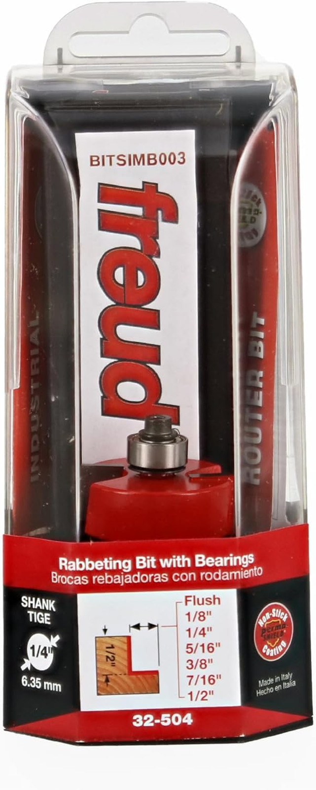 Rabbeting Bit Set with Bearings - Ideal for Joinery, Furniture & Cabinet Making,