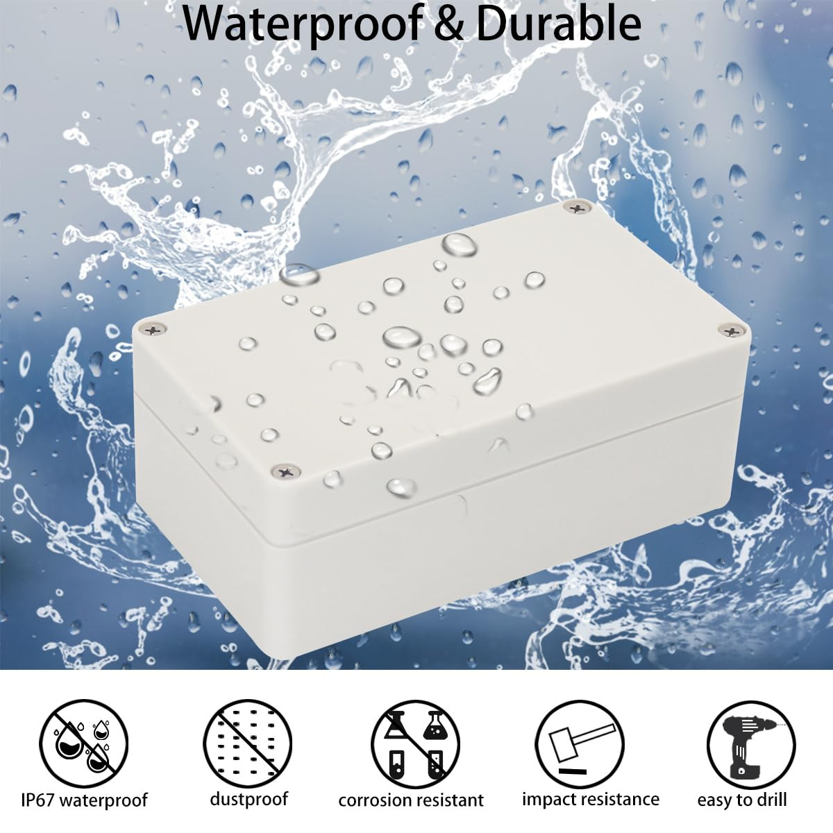 Project Box IP65 Waterproof Junction Box ABS Plastic Electrical Boxes DIY Electr