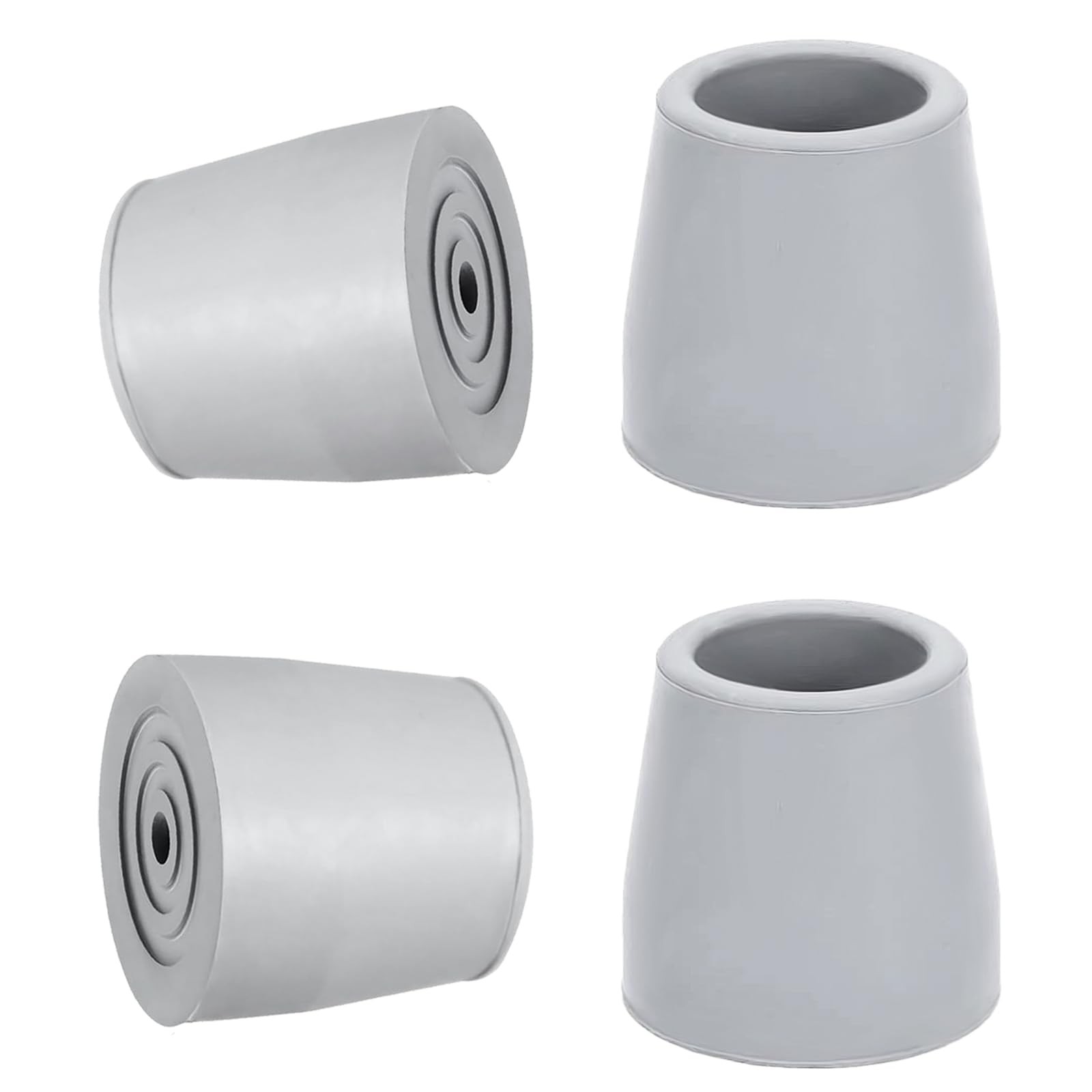 OBTANIM Cane Tips 1 Inch Gray 4 Pack