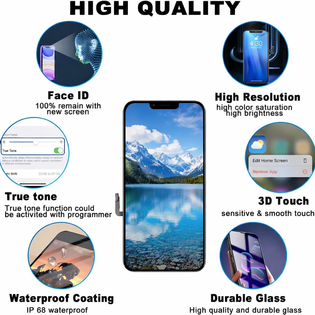 For iPhone 14 LCD Display Touch Screen Assembly Digitizer Replacement Frame Tool