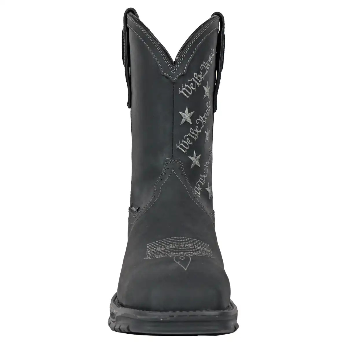 HOSS Men's 10" We The People Composite Toe Waterproof Pull-On Work Boot Black -
