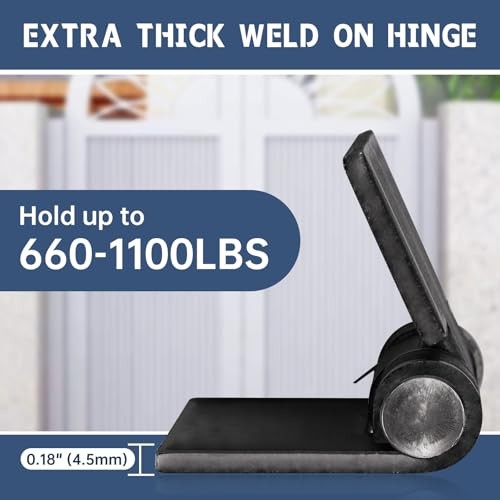 3 Pcs Weld On Hinges Heavy Duty 4" x 4", Weldable Butt Hinges for 3pcs - 4x4in
