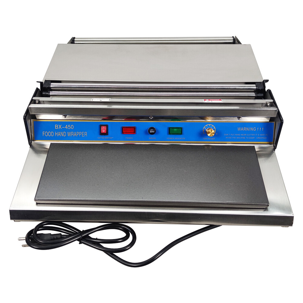 450mm 18" Film Wrapper Machine Countertop Film Sealer Stretcher Machine