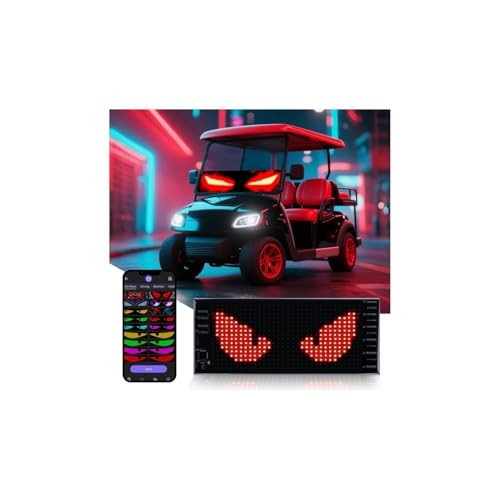 Multifunctional Bright 1PCS Devil Eyes Car Motorcycle/Golf Cart 1PCS-7in x 3in