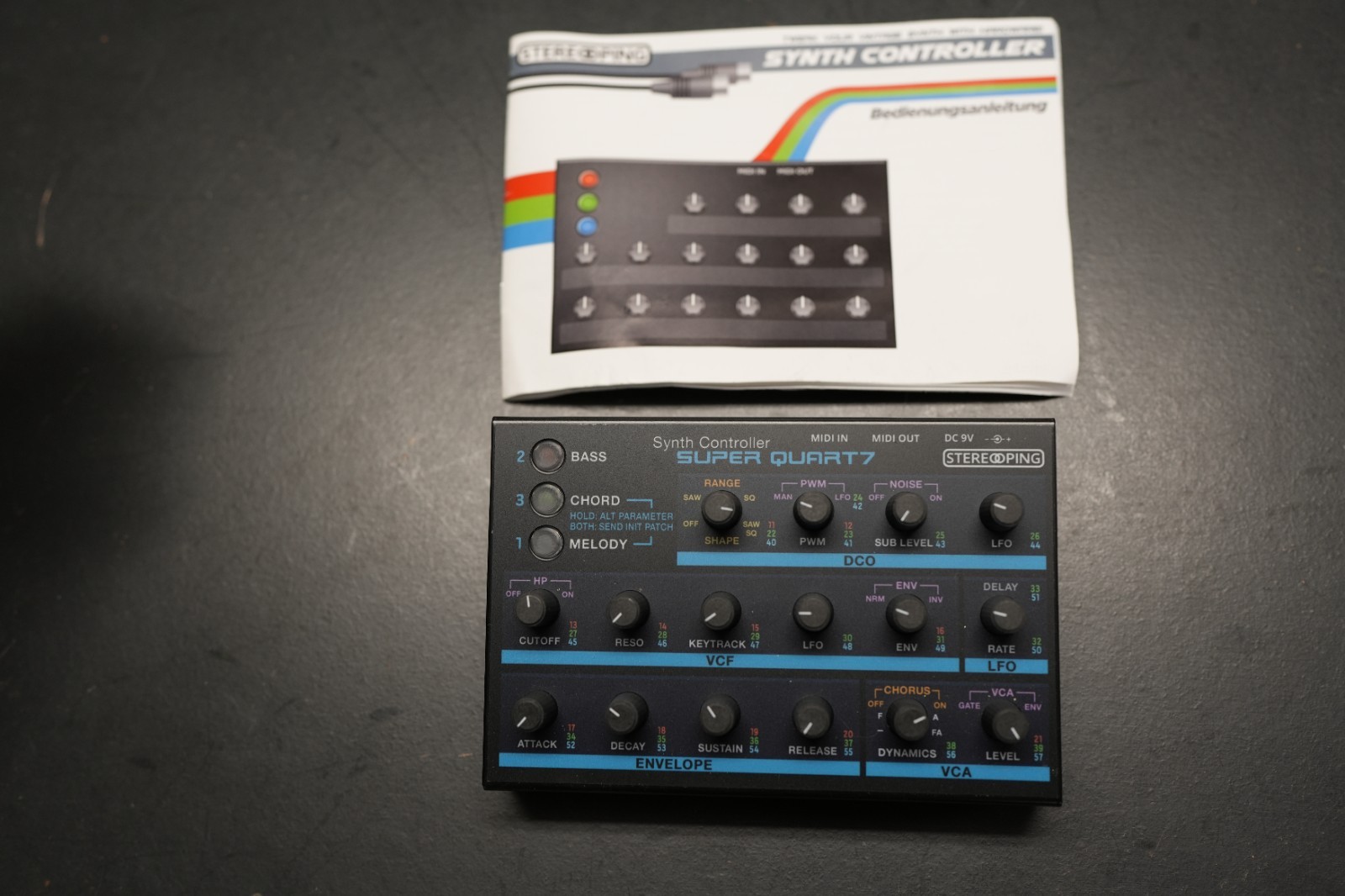 Stereoping CE-1 Super Quart 7 Midi Controller for Roland MKS 7 Vintage Synth