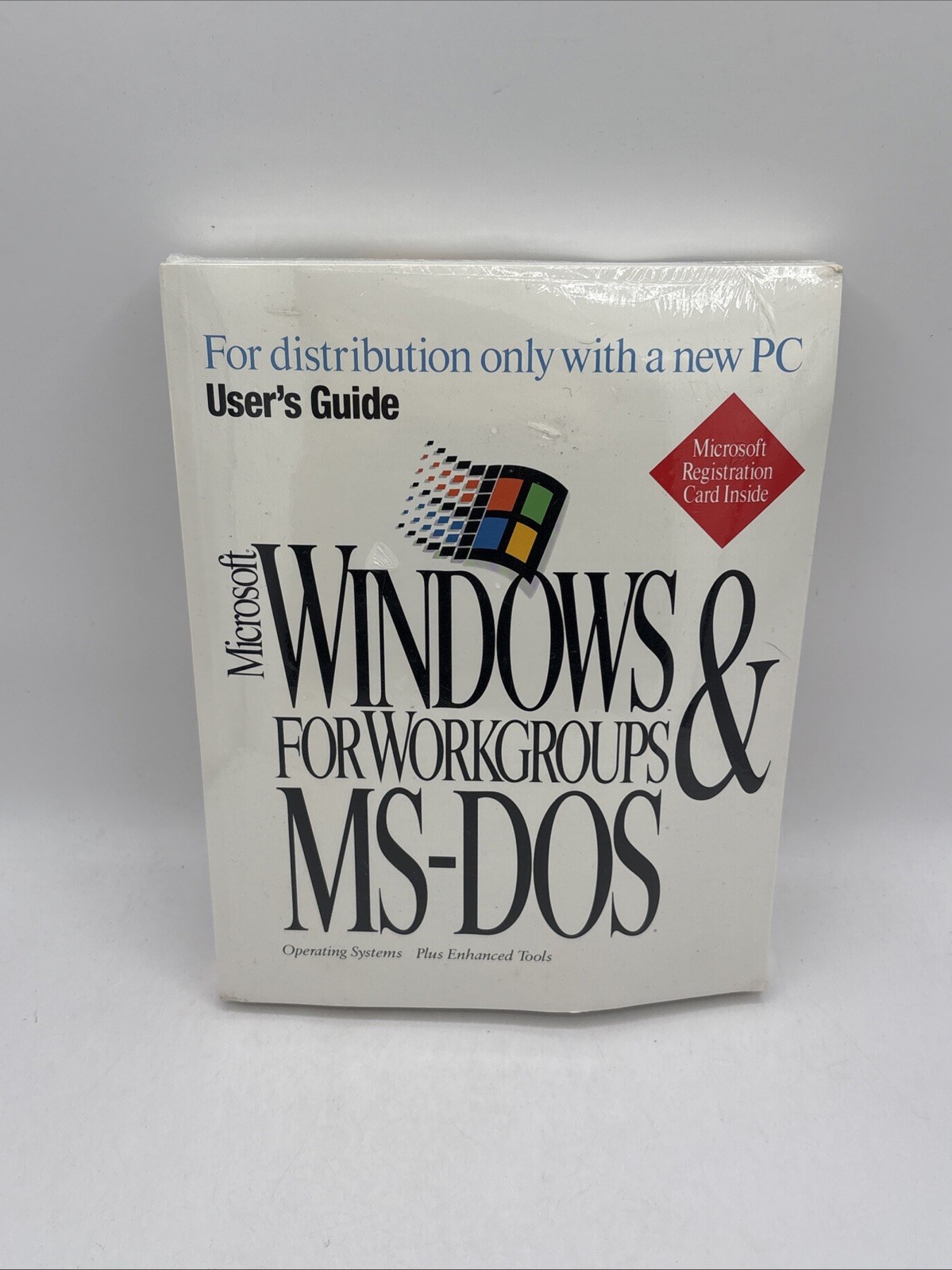 SEALED Microsoft Windows Workgroups PC User's Guide COA RARE with disks 3.5