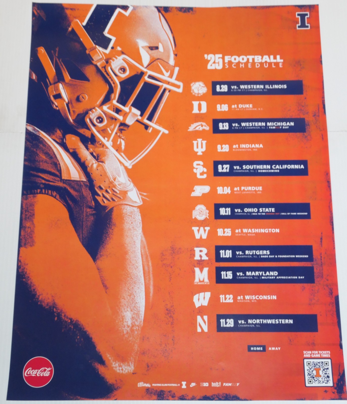 Illinois 2017-2025 Fighting Illini Basketball Football & Hall of Fame posters