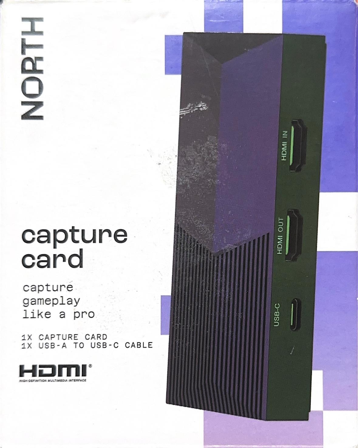 NORTH 1080p/60 Hz Capture Card with Audio Jack: Black