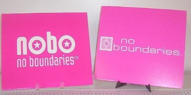 Store Display Fixture 14 CARDBOARD SIGNS GIRLS CLOTHING No Boundaries