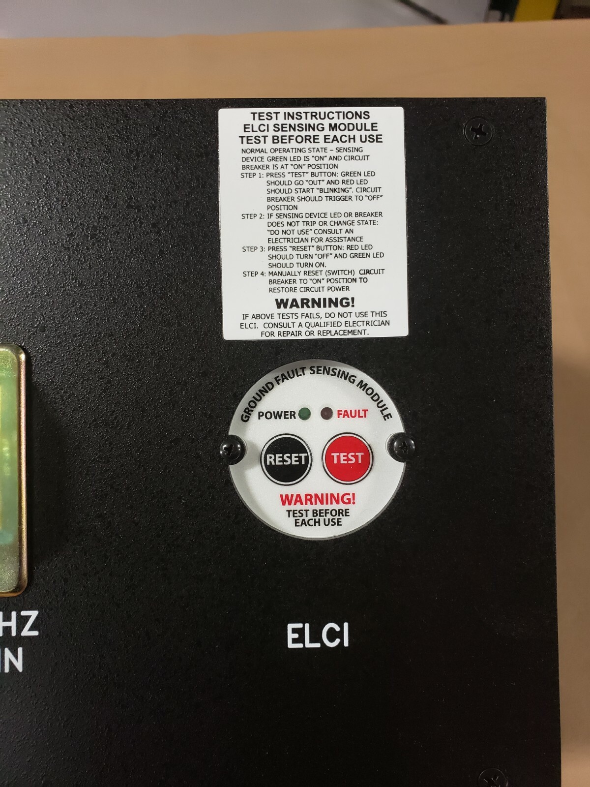 PANELTRONICS 240VAC - 60HZ SHORE POWER BREAKER/ELECTRICAL PANEL