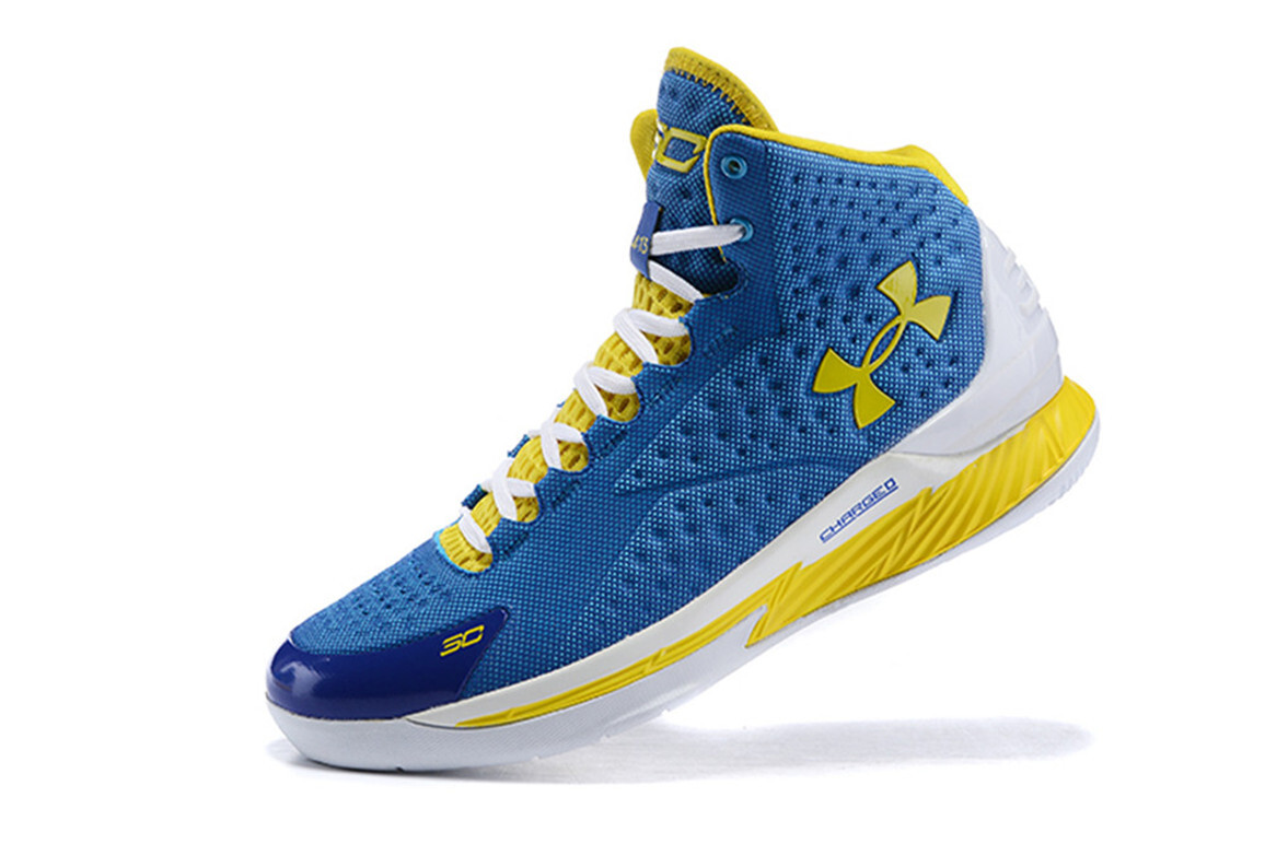 Mens Curry 1 Mid Top TRAINING Basketball Sport Walking Athletic Boot Shoes