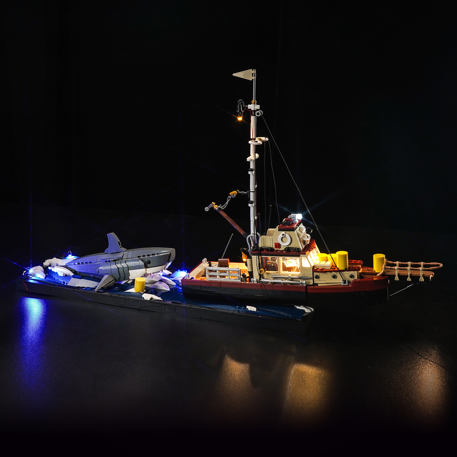 BrickBling LED Light Kit for LEGO Ideas Jaws Lighting 21350 (Standard)