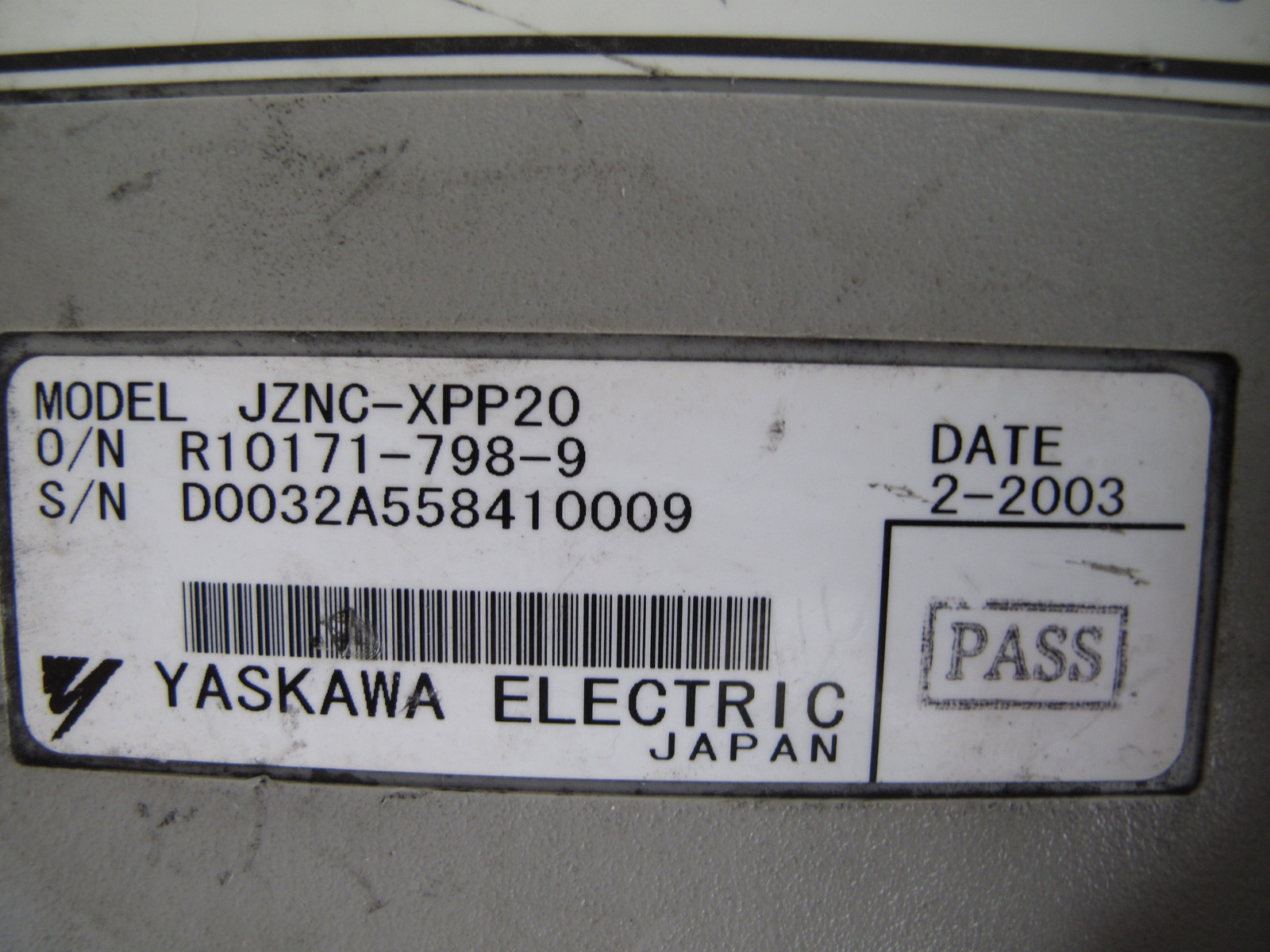 YASKAWA JZNC-XPP20 TEACH PENDANT