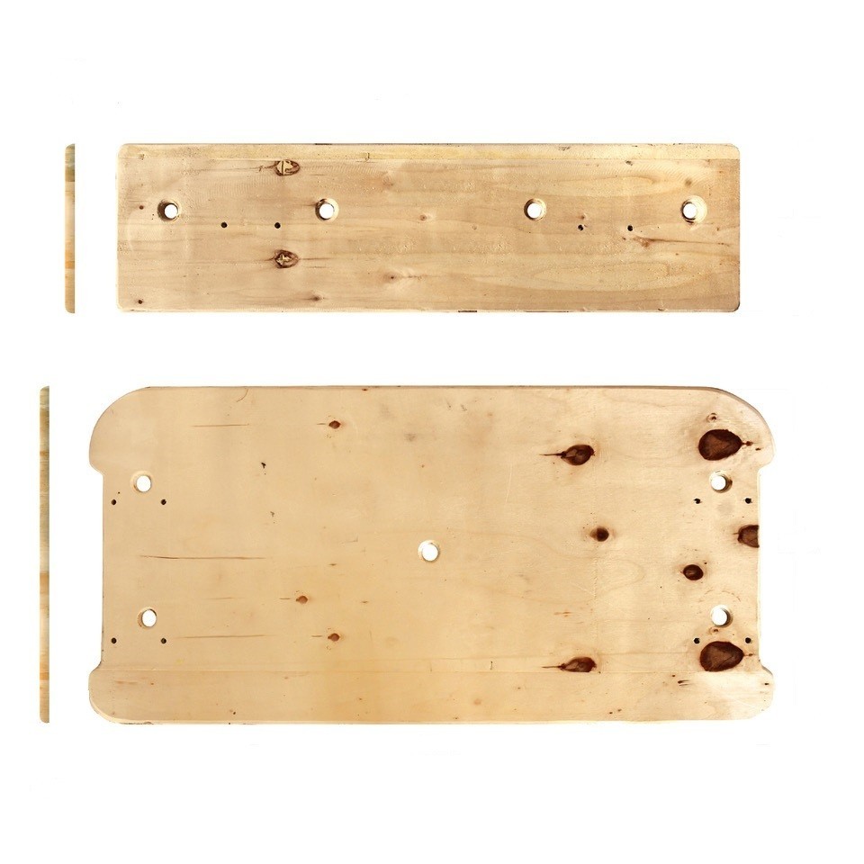 EZGO Work Horse 5/8 Inch Plywood Seats - 2 Piece With Predrilled Holes