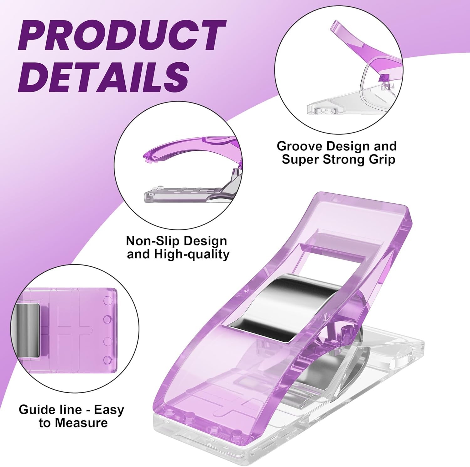 100PCS Sewing Clips with Storage Box – Strong Grip, No Pin Marks, Multi-Colore