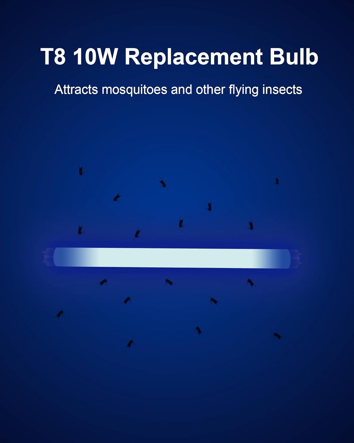 2 Pack Bug Zapper Replacement Light Bulb 10W for 20W Indoor Bug Zapper
