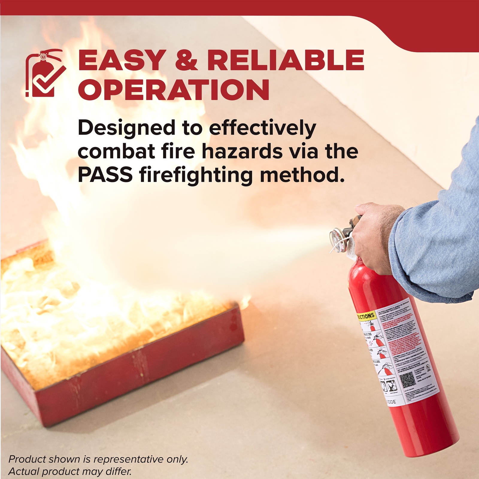 Kidde Auto Fire Extinguishers, Metal Red, 3.15 lb