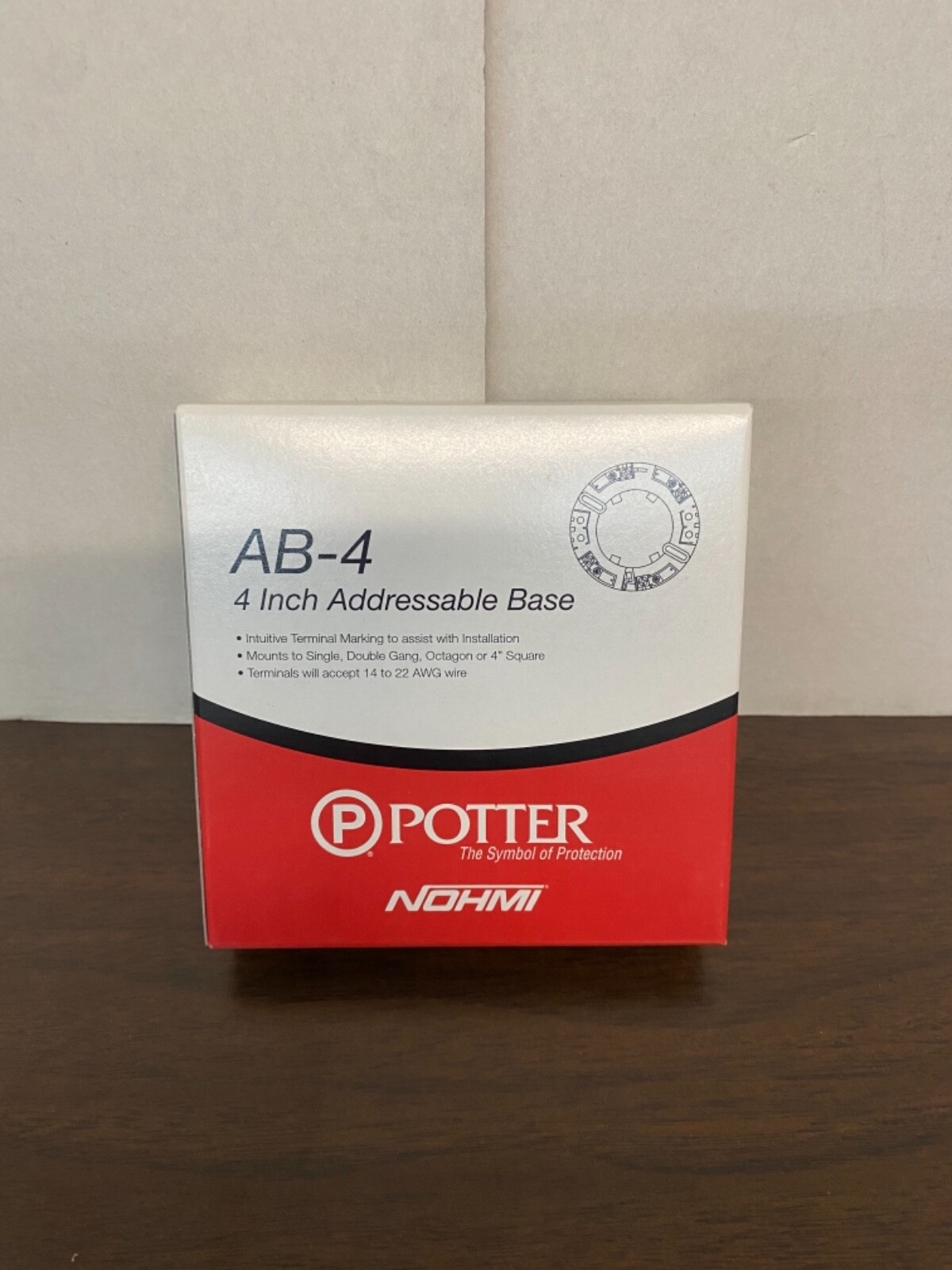 NEW Potter AB-4 Addressable Isolator Base Nohmi 4 Inch