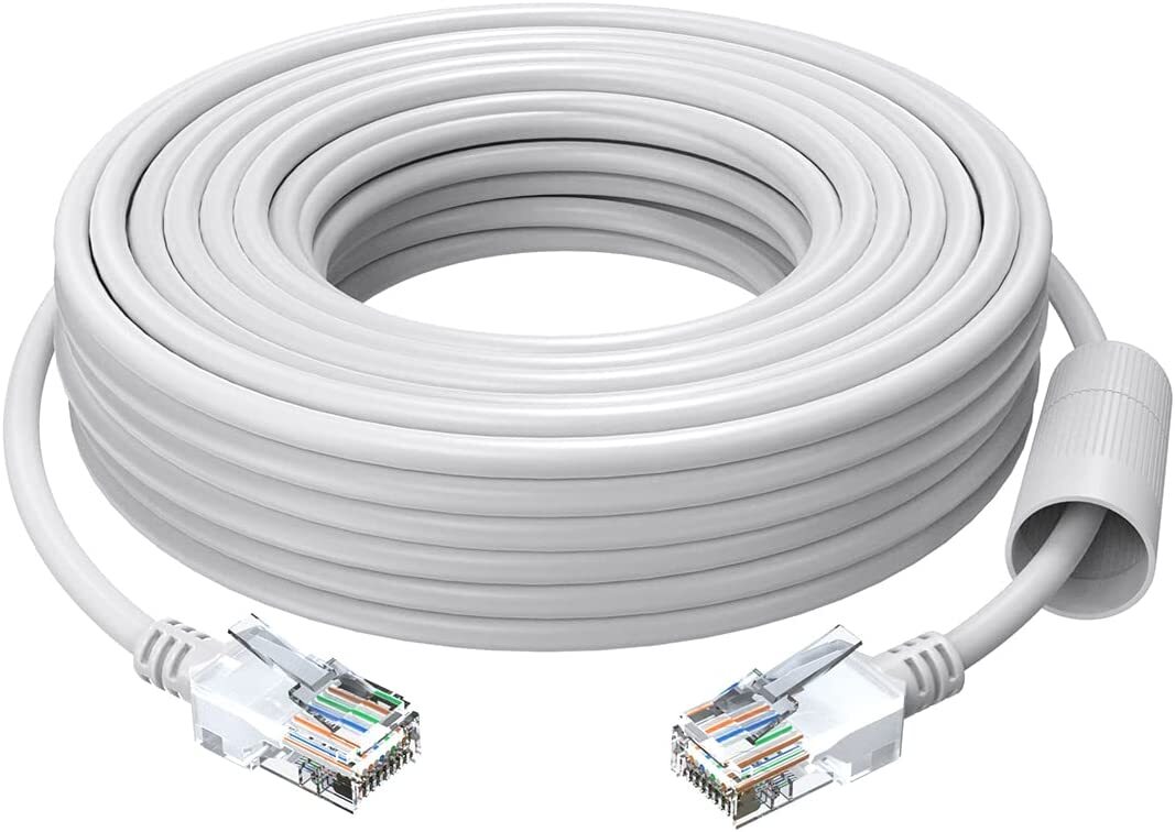 ZOSI 60ft High Speed Cat5e Ethernet Cable Network RJ45 wire cord for POE Camera