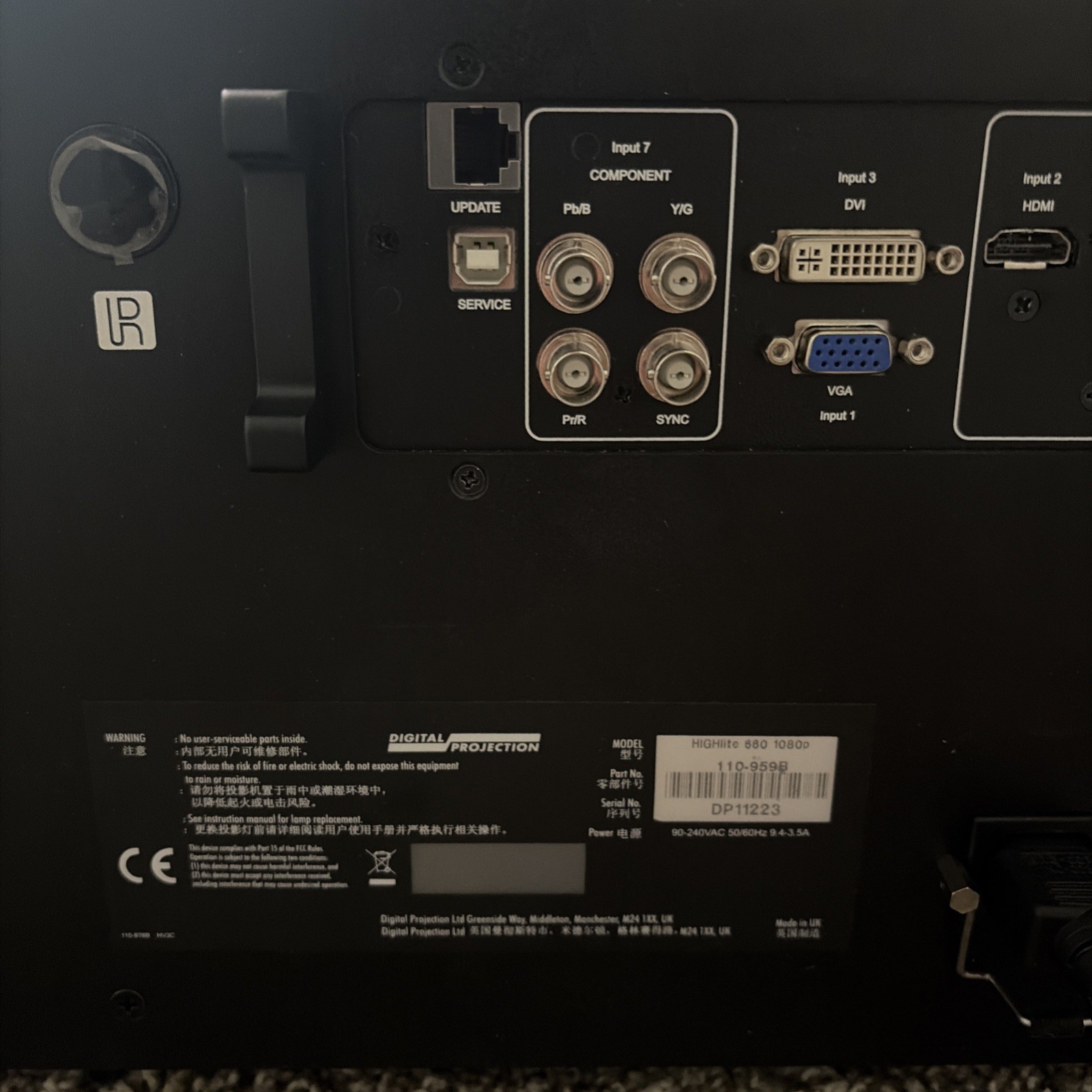 Digital Projection HIGHlite Cine 1080p 660 Projector W/ Remote