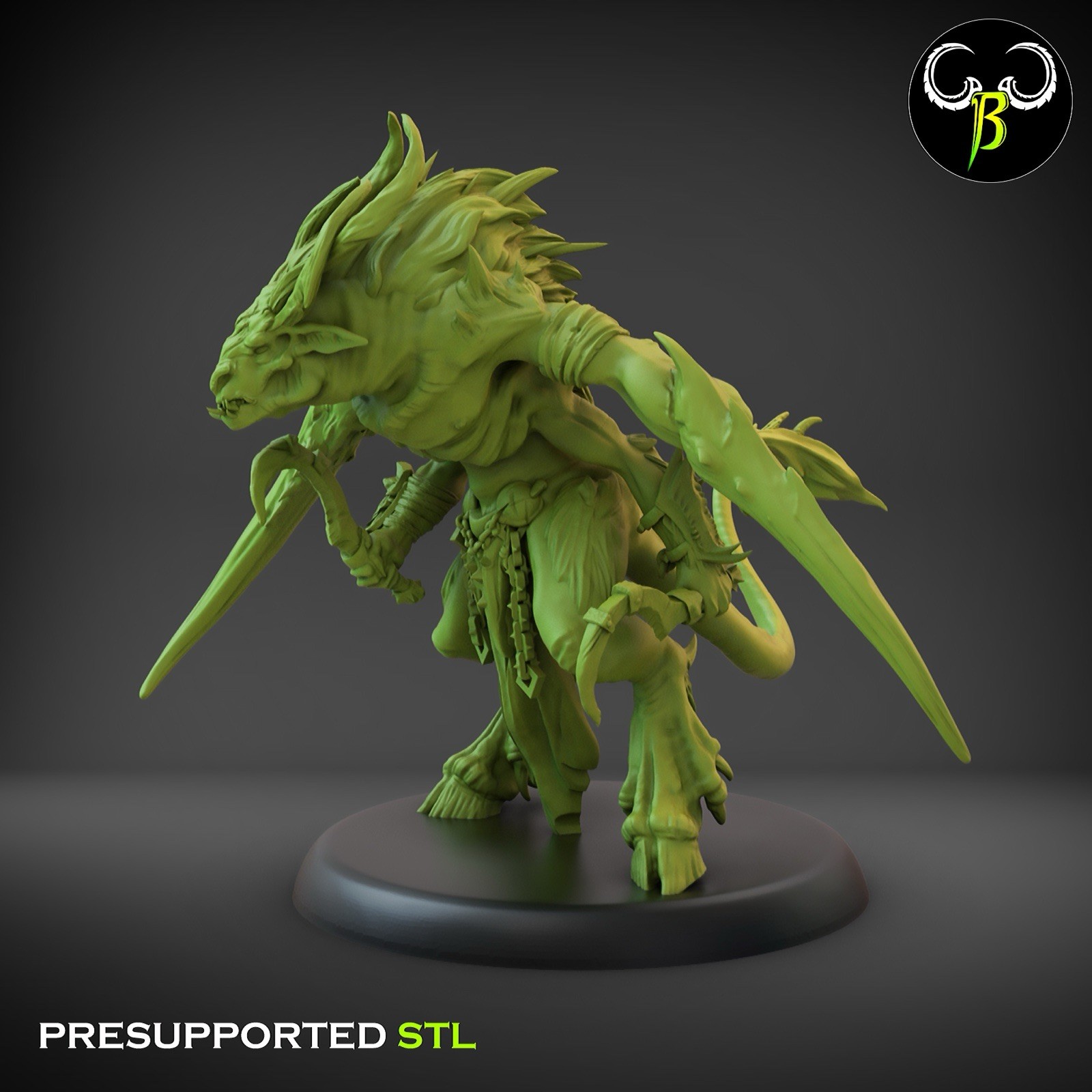 7 Herd Mutants, Fallen Beasts, 3D Printed ClayBeastCreation