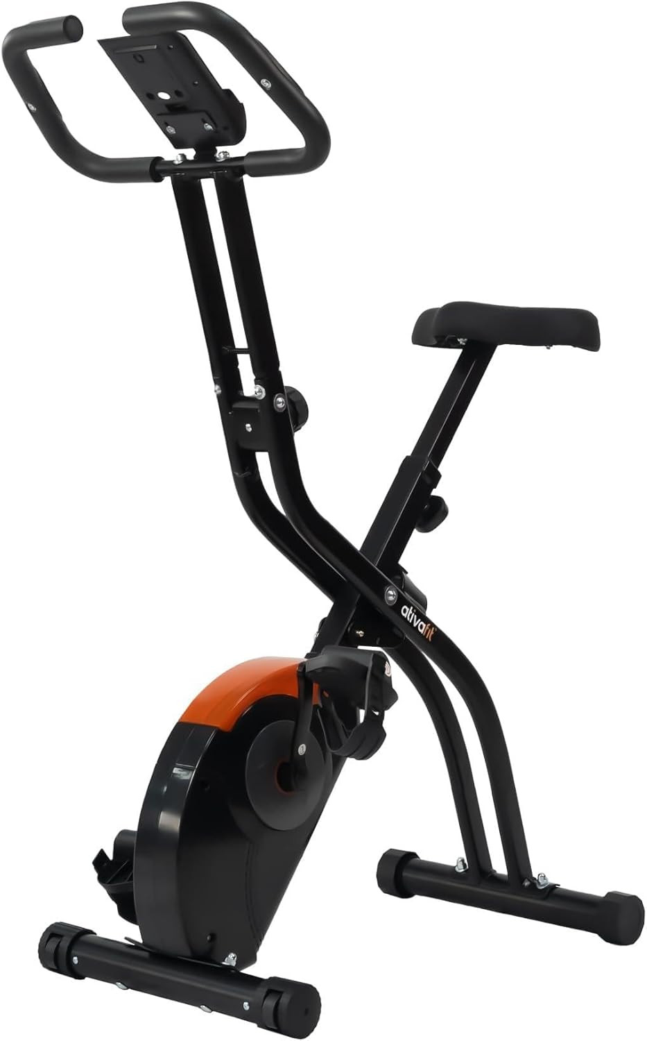5-in-1 Foldable Exercise Bike with 16 Levels, Resistance Bands & Adjustable Seat