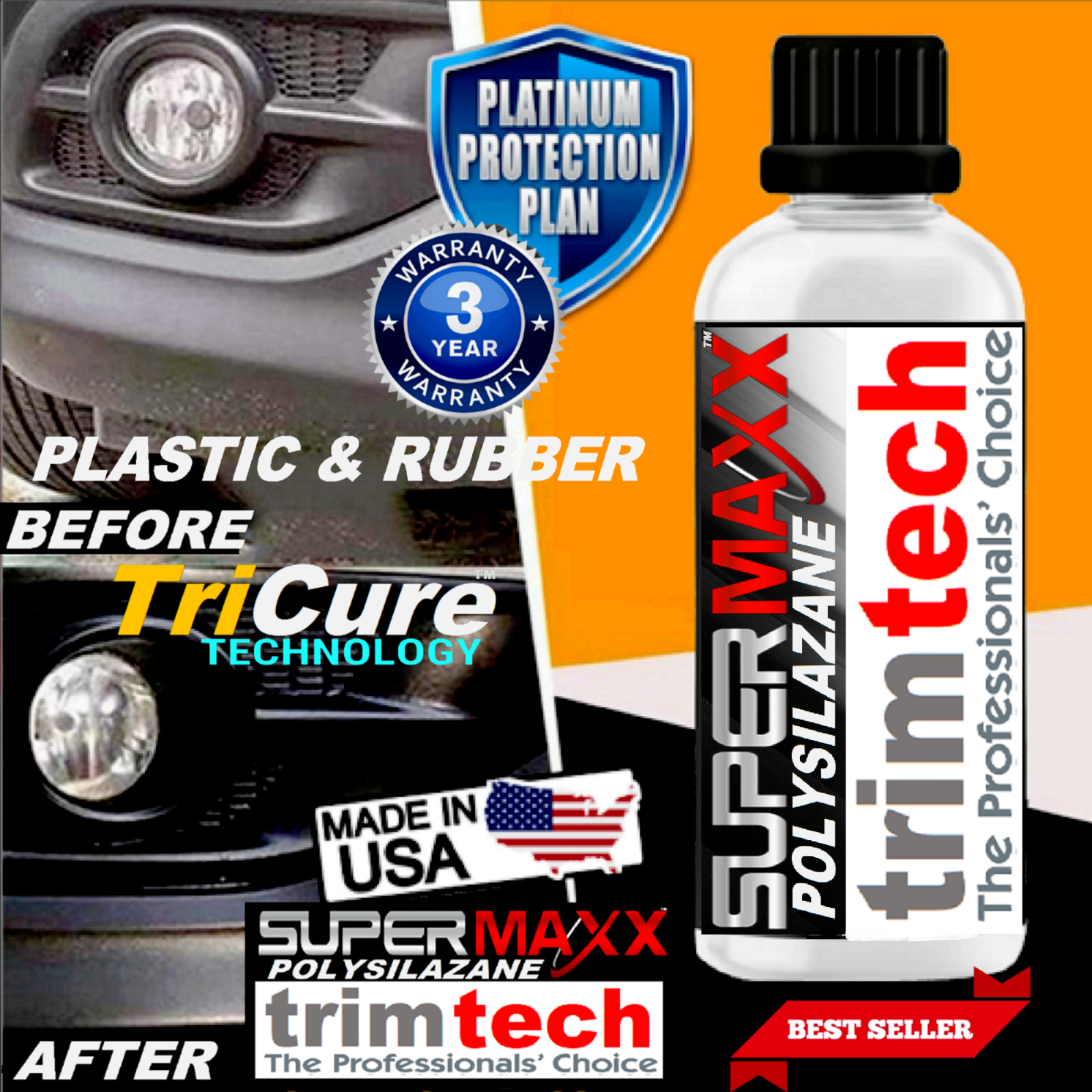 PROFESSIONAL CERAMIC COATING AUTO PLASTIC TRIM & RUBBER RESTORATION & PROTECTION