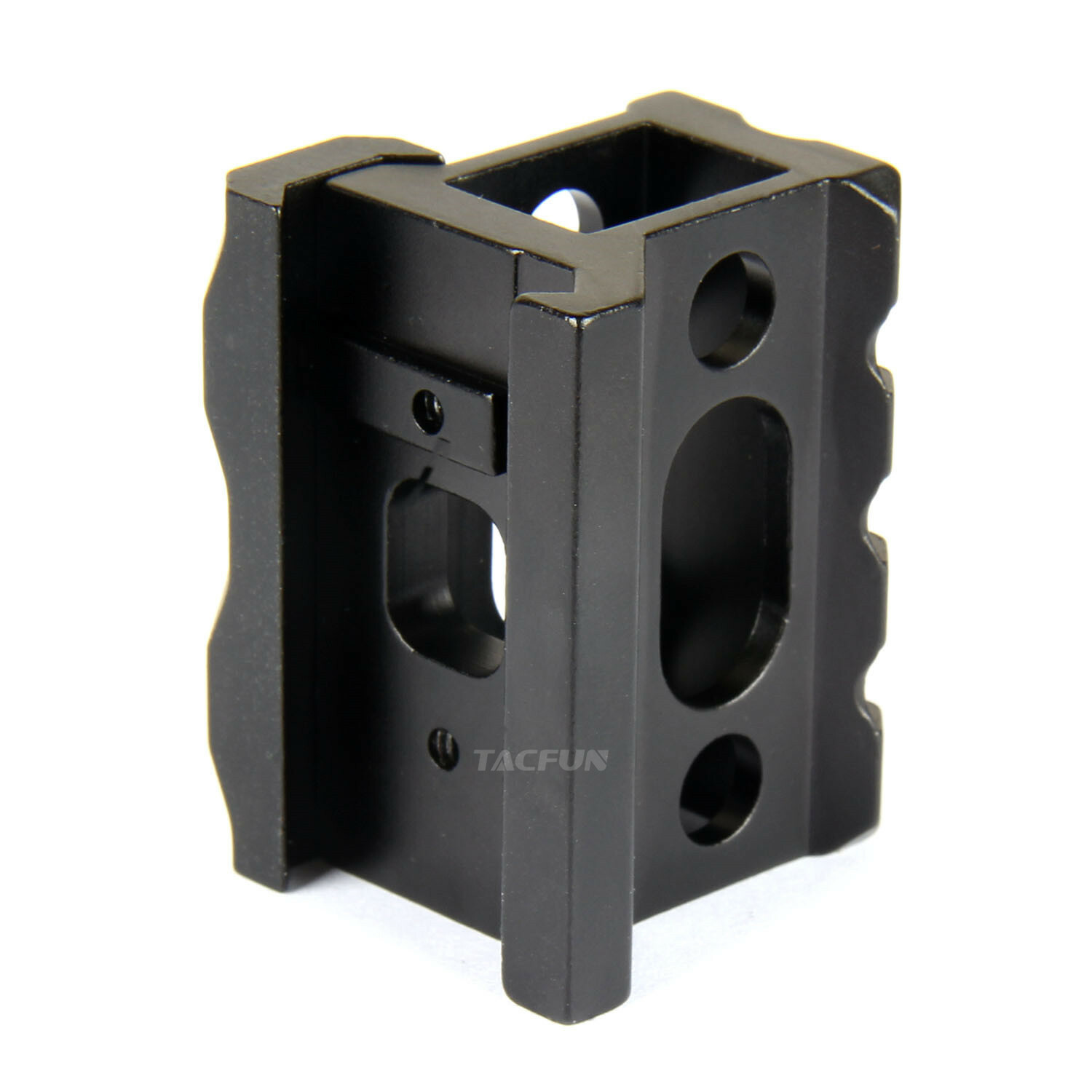 A PAIR Flat top 1" See Through Riser Rail Mount 3 slot Picatinny Weaver