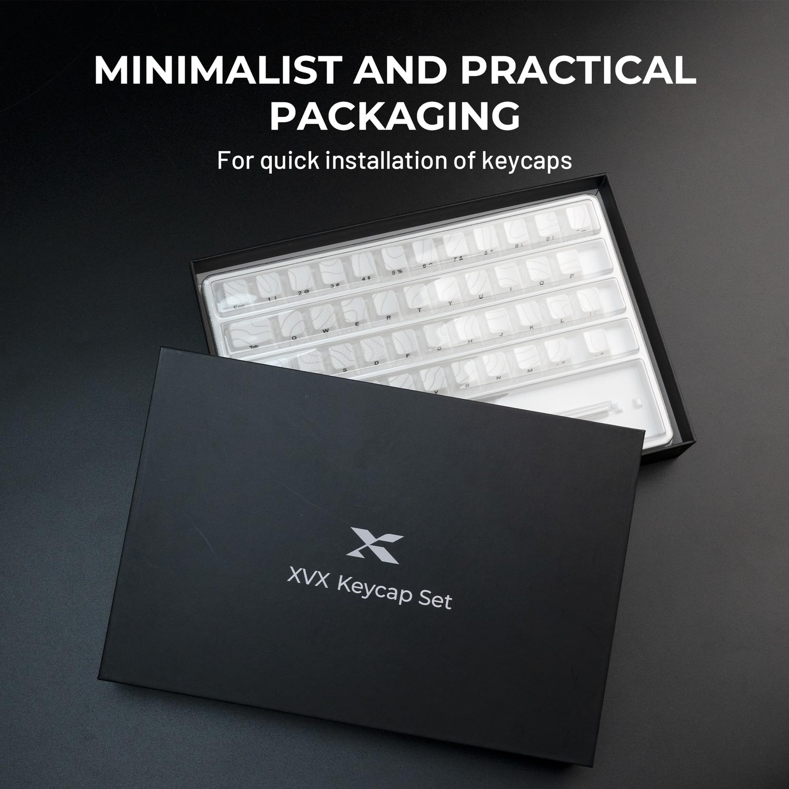 HITIME XVX Shine Through Keycaps with IMD Tech, Custom Keycaps 60 75 100 Perc...