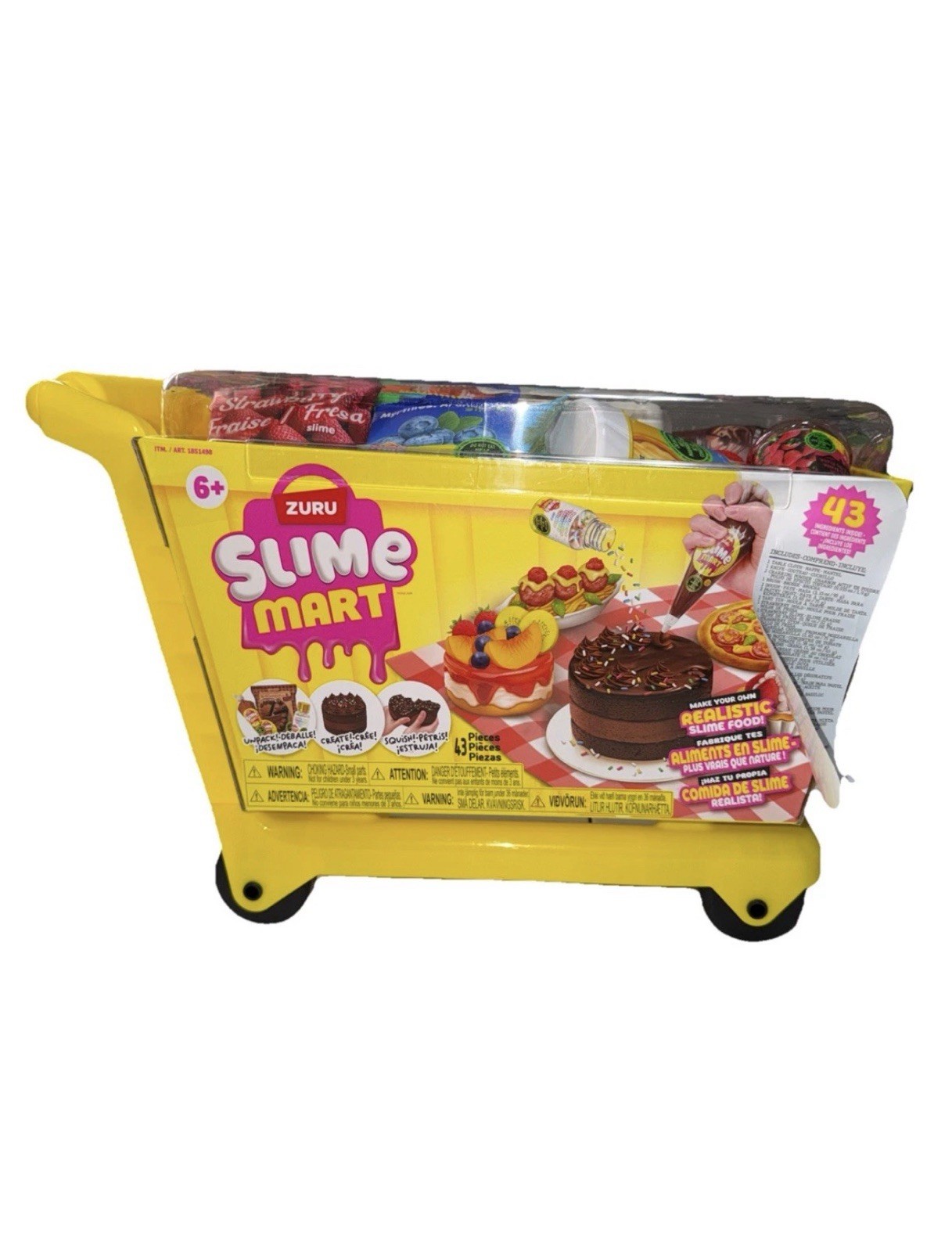 Zuru Slime Mart Shopping Cart Slime Food Kit Play pretend make Toy Not Food NEW