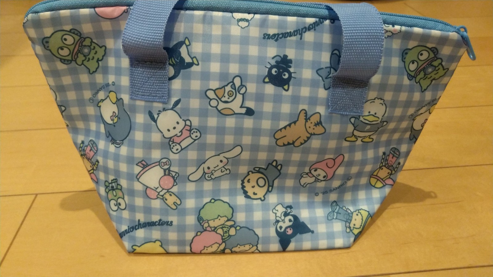 Sanrio Characters Aluminium Cooler Bag Lunch Tote Insulated Thermal Light Blue