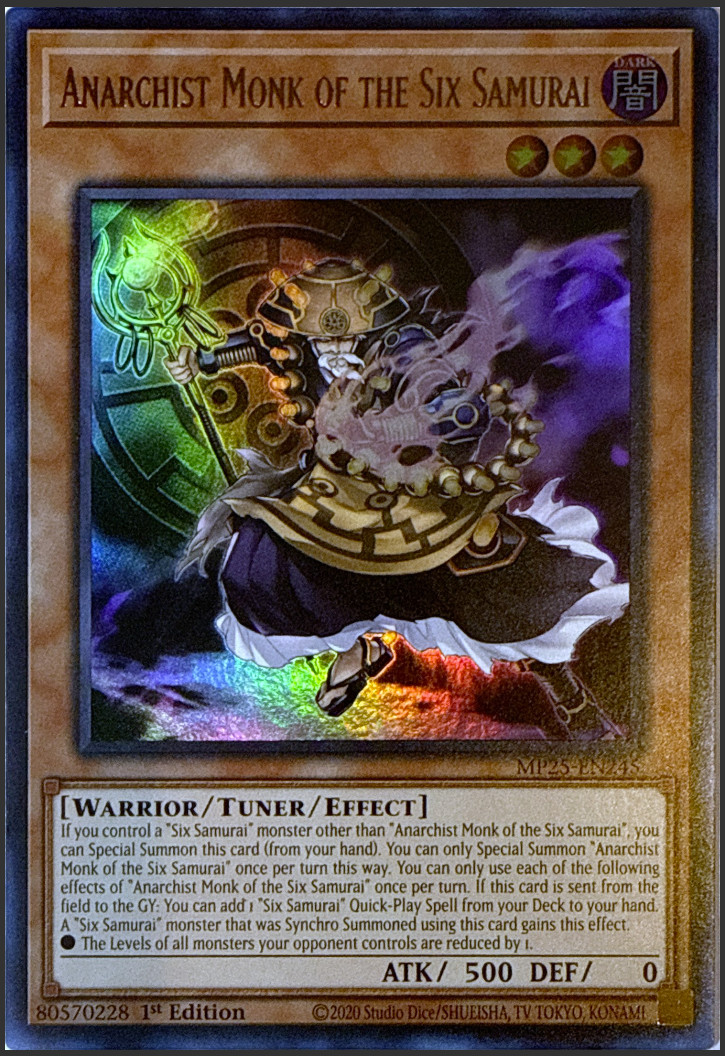 Anarchist Monk of the Six Samurai - MP25-EN245  - Ultra Rare  - NM/M