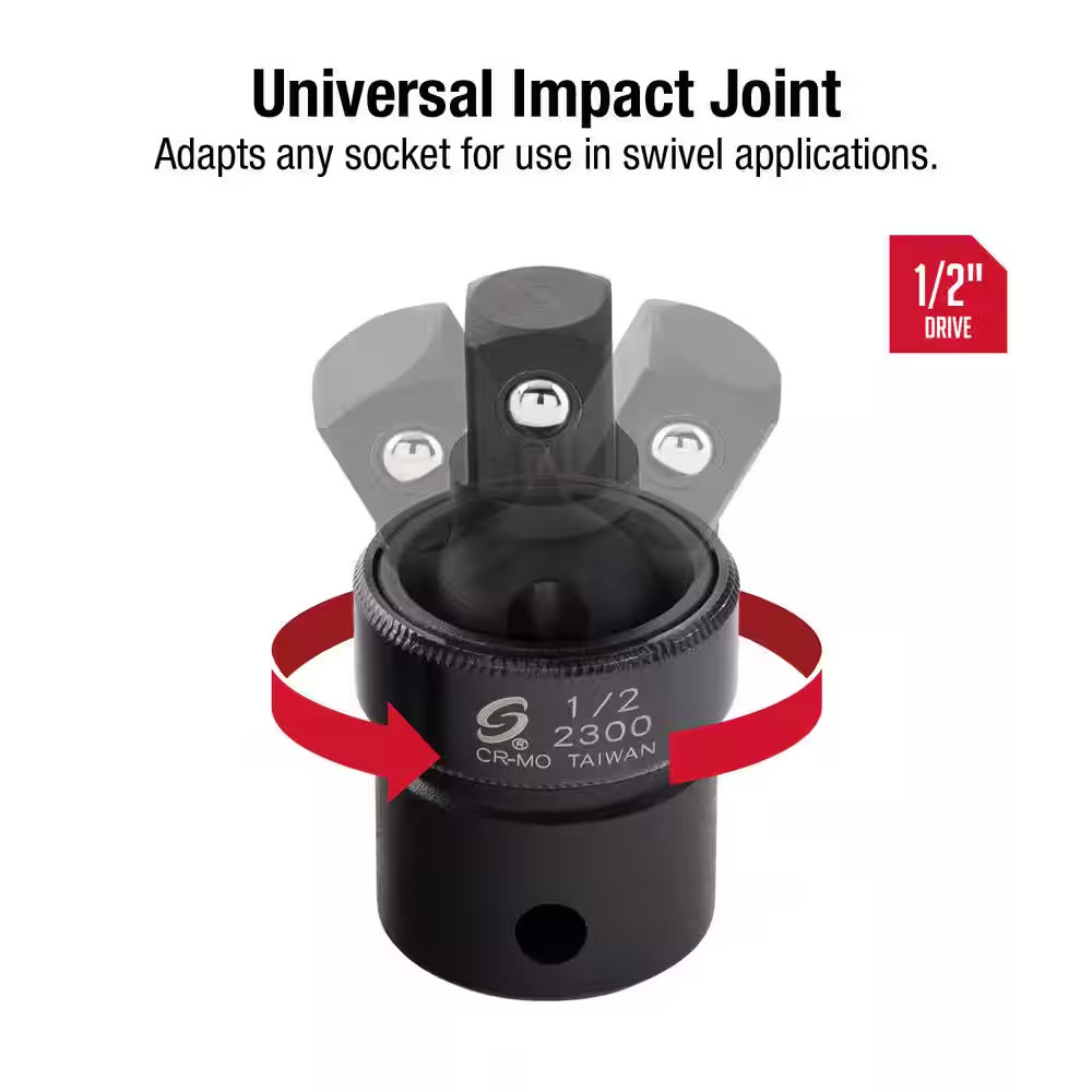 1/2 In. Drive Universal Joint Impact Socket