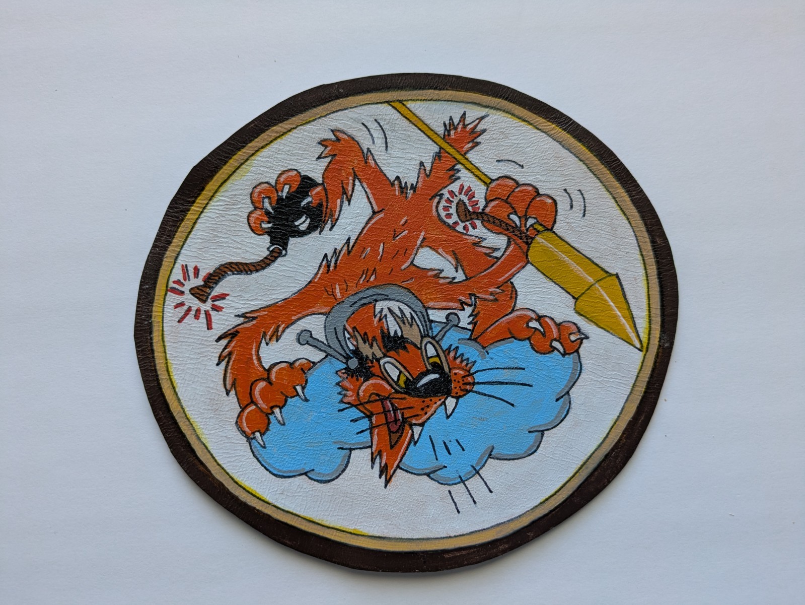 WW 2  Marine UMF-321 Fighter Squadron leather jacket  patch