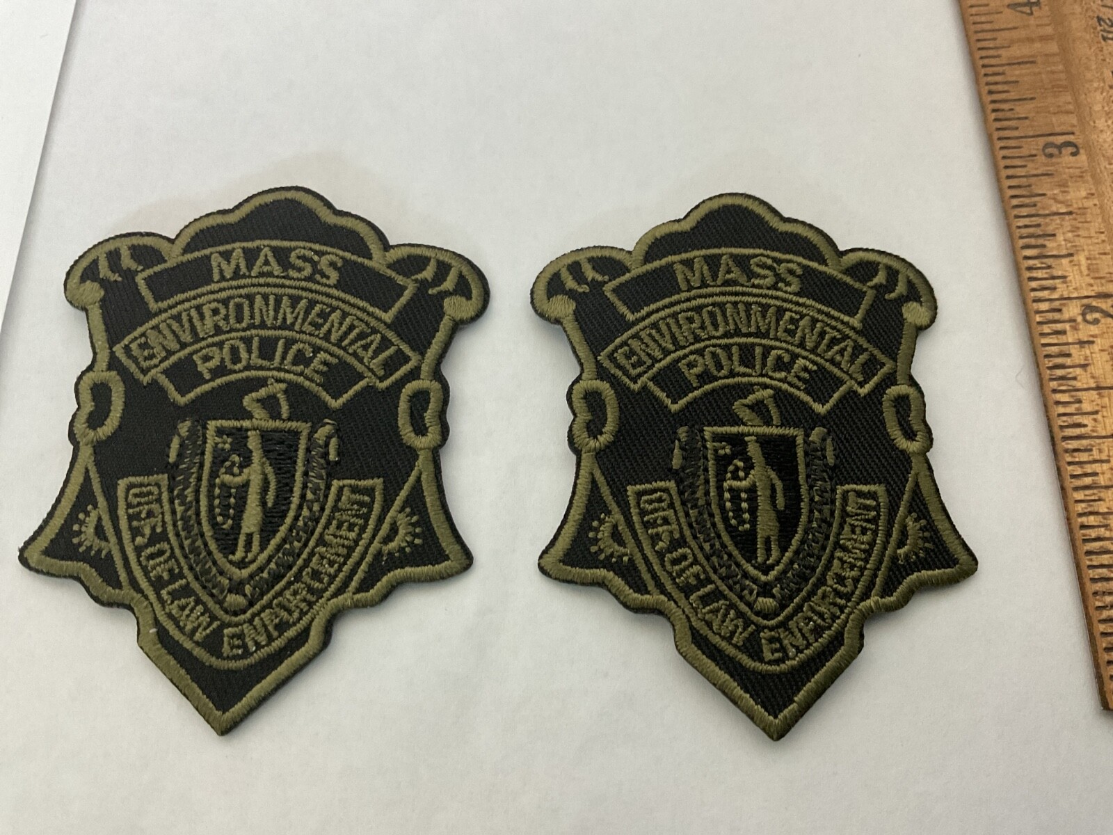 Massachusetts Environmental Police collectable badge patch set new full size