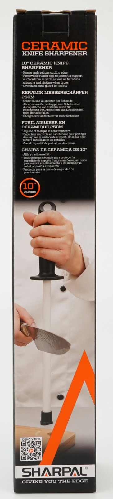 Professional Ceramic Sharpening Fine Honing Rod Steel Kitchen Knife Sharpener