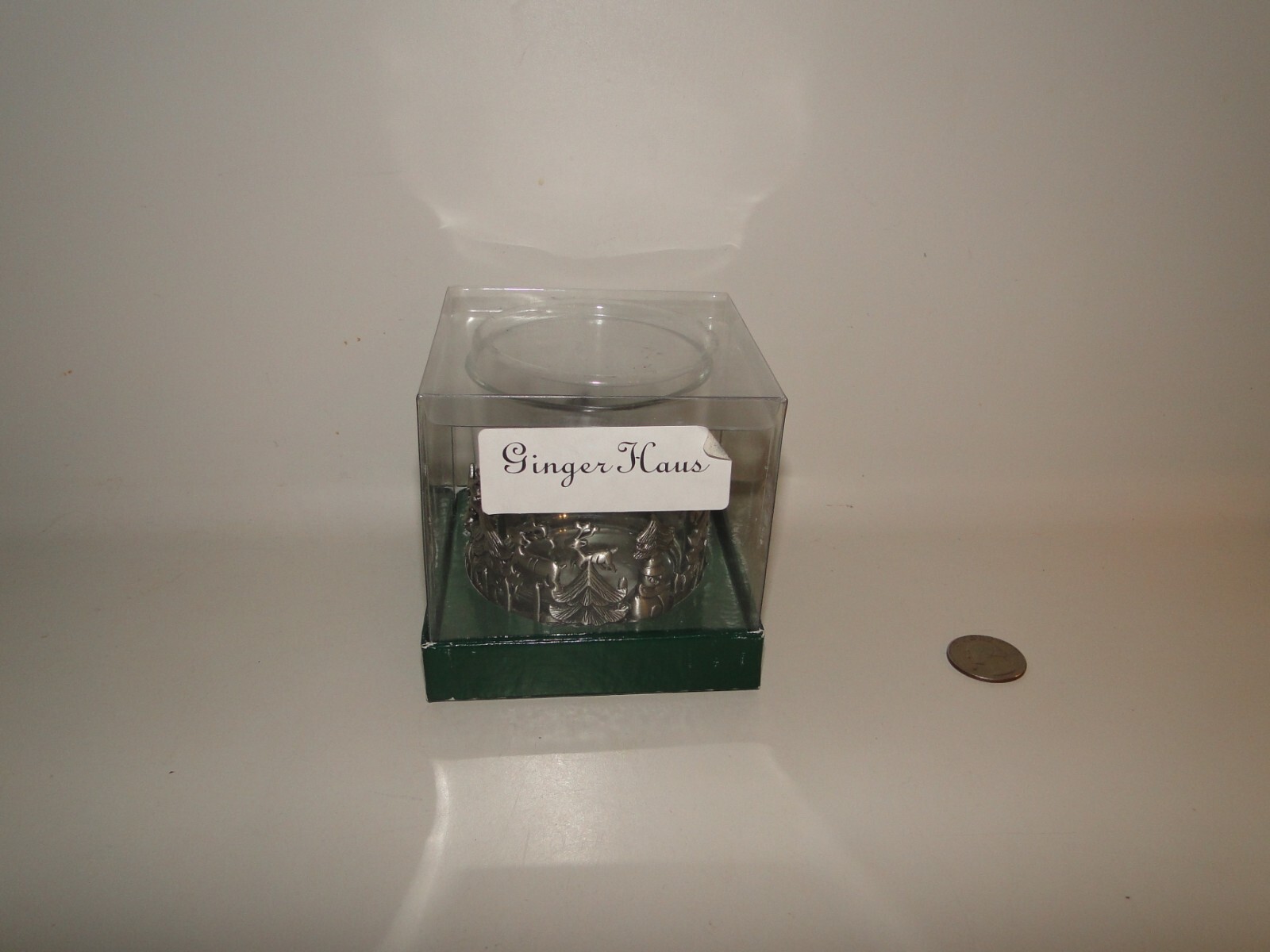 Pewter Christmas Candle Holder, Decorative Candle Concepts, Made in the USA
