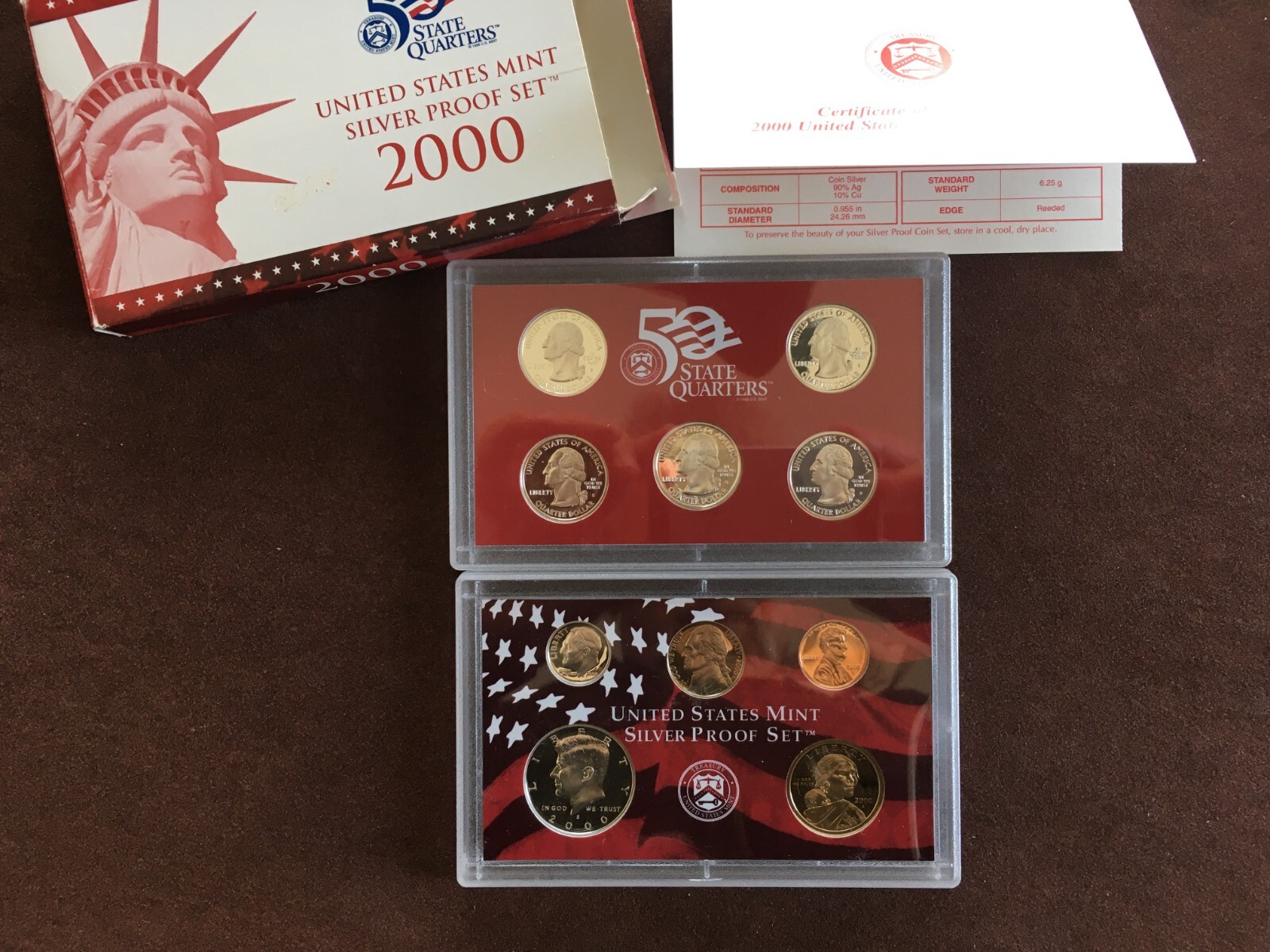 2000 US SILVER PROOF SET