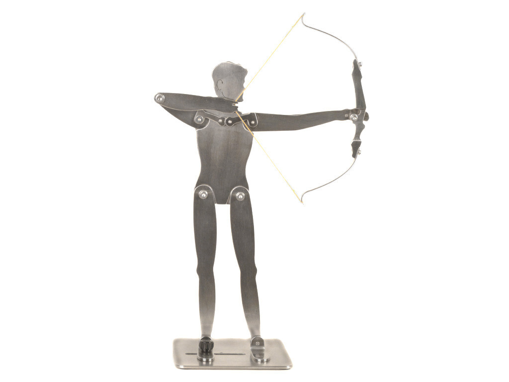 Archery Coaching Aid: Shooting Form Anatomic Model 12" Stainless Steel