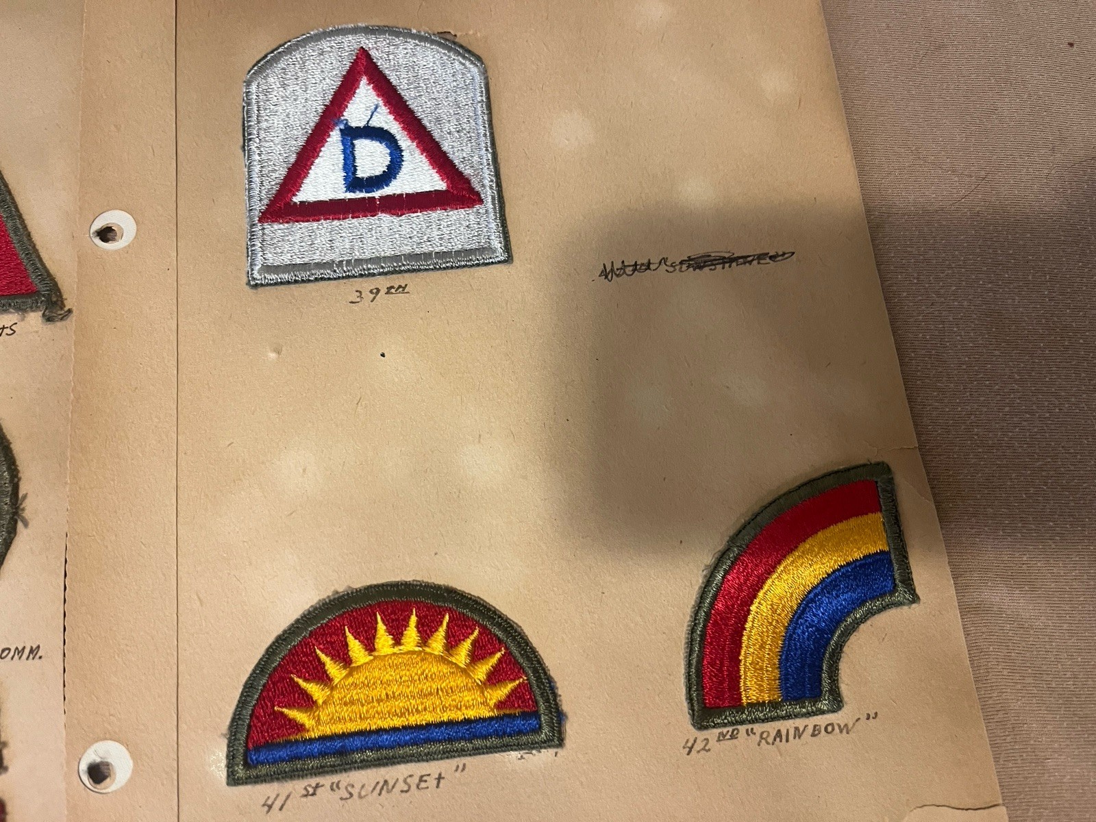 RARE LOT OF 8 WWII PATCHES AIR FORCE INFANTRY ARMY AIRBORNE