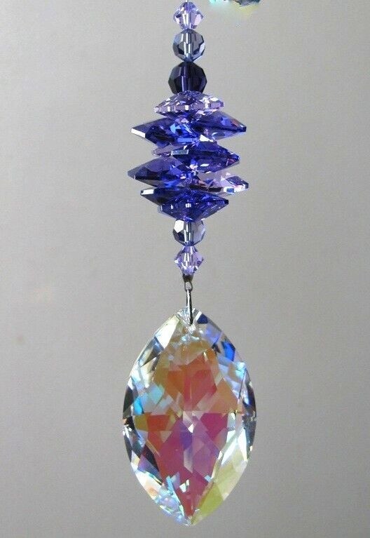 BL AB Marquise & Purple Suncatcher made with Swarovski Crystal - Gift Box
