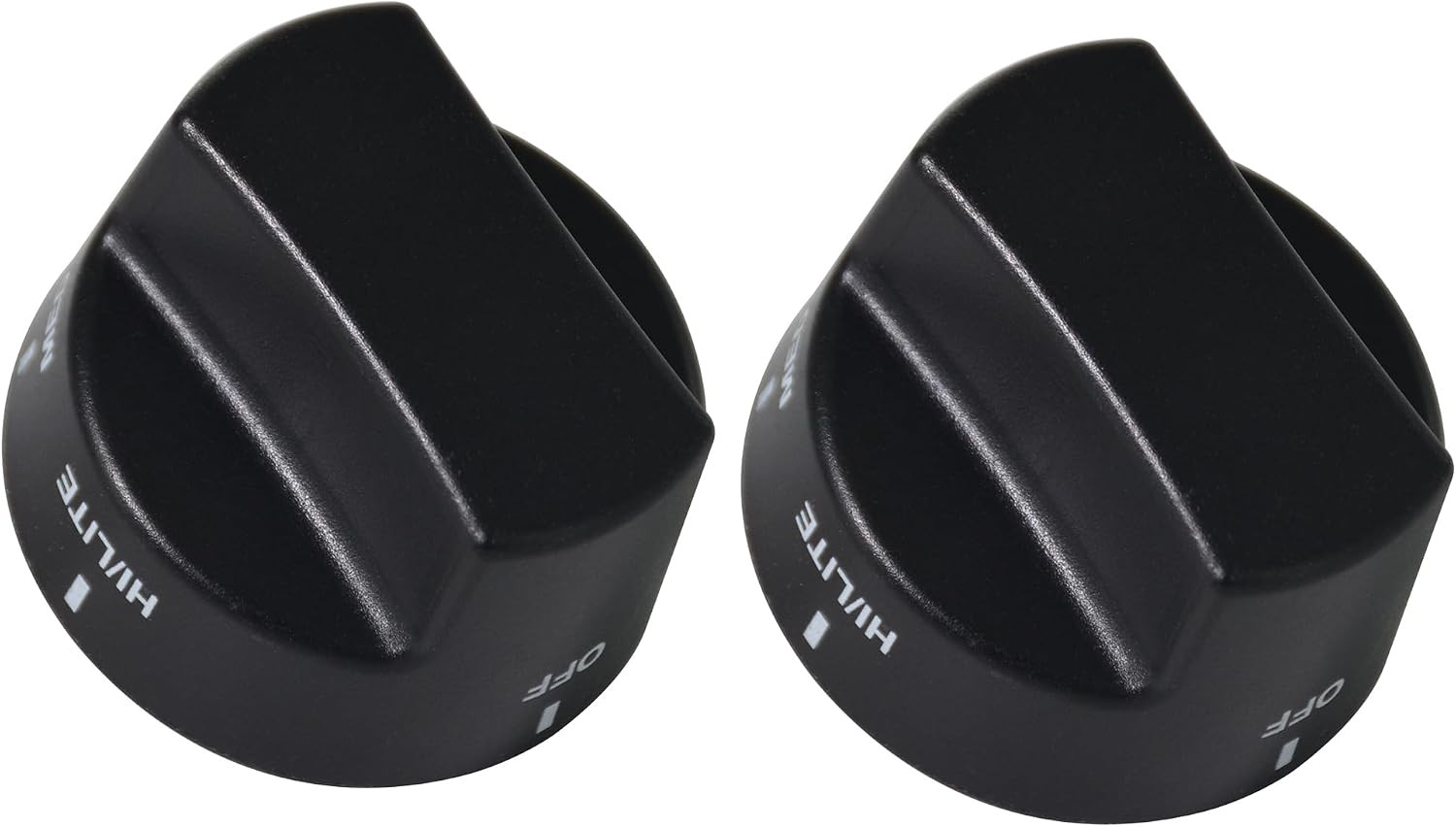 PA010034 Top Burner Knob Replacements for Viking Gas Range 2PCS | Black Plastic