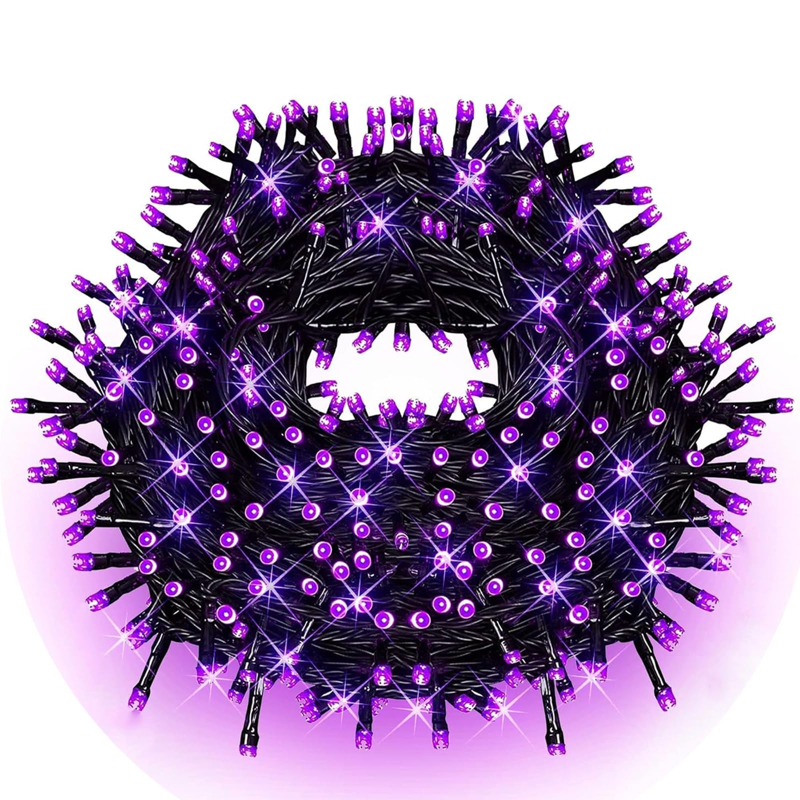 FULLBELL Black Light String Lights 100 LEDs 33ft, UV Blacklight for Glow Party D
