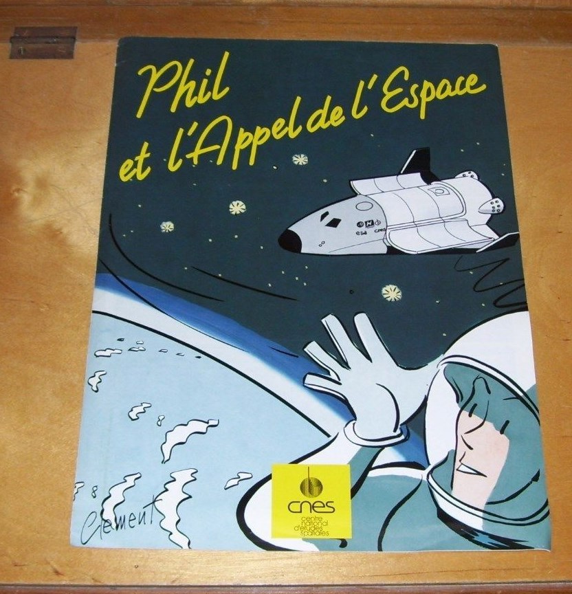 PHIL ET L'APPEL DE L'ESPACE CNES FRANCE PUBLICATION CARTOON MAGAZINE SPACE