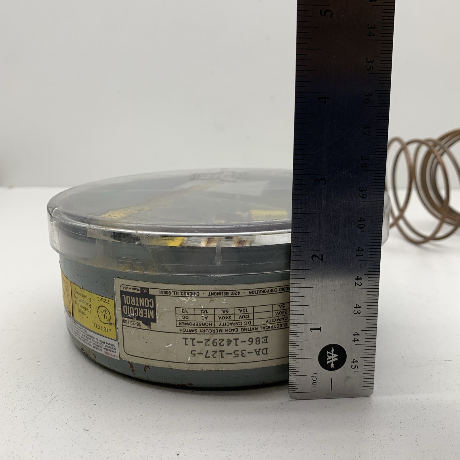 Mercoid Control DA-35-127-5 Refrigeration Pressure Switch Control