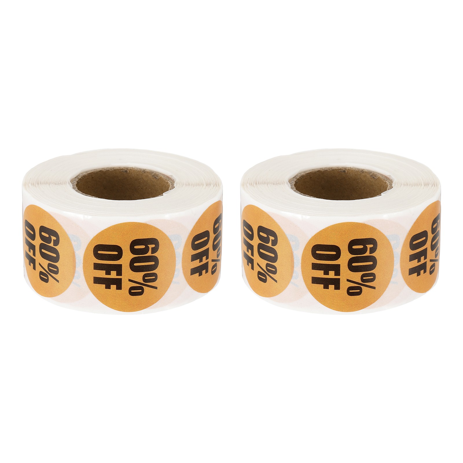 1000 Pcs 60% Off Stickers for Retail for Shops, Orange