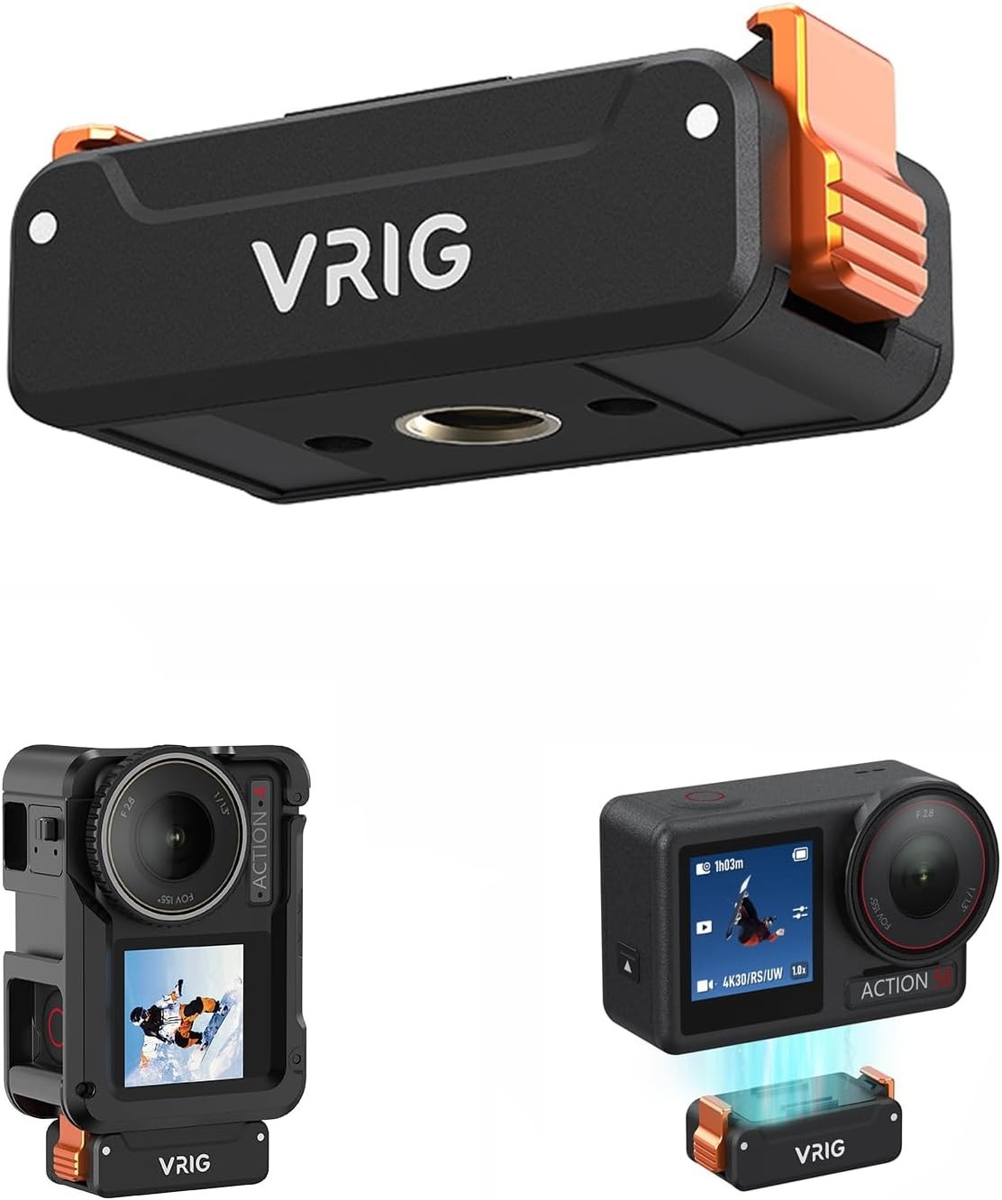 Versatile Quick-Release Tripod Adapter for DJI Osmo Action 3 & 360 Models