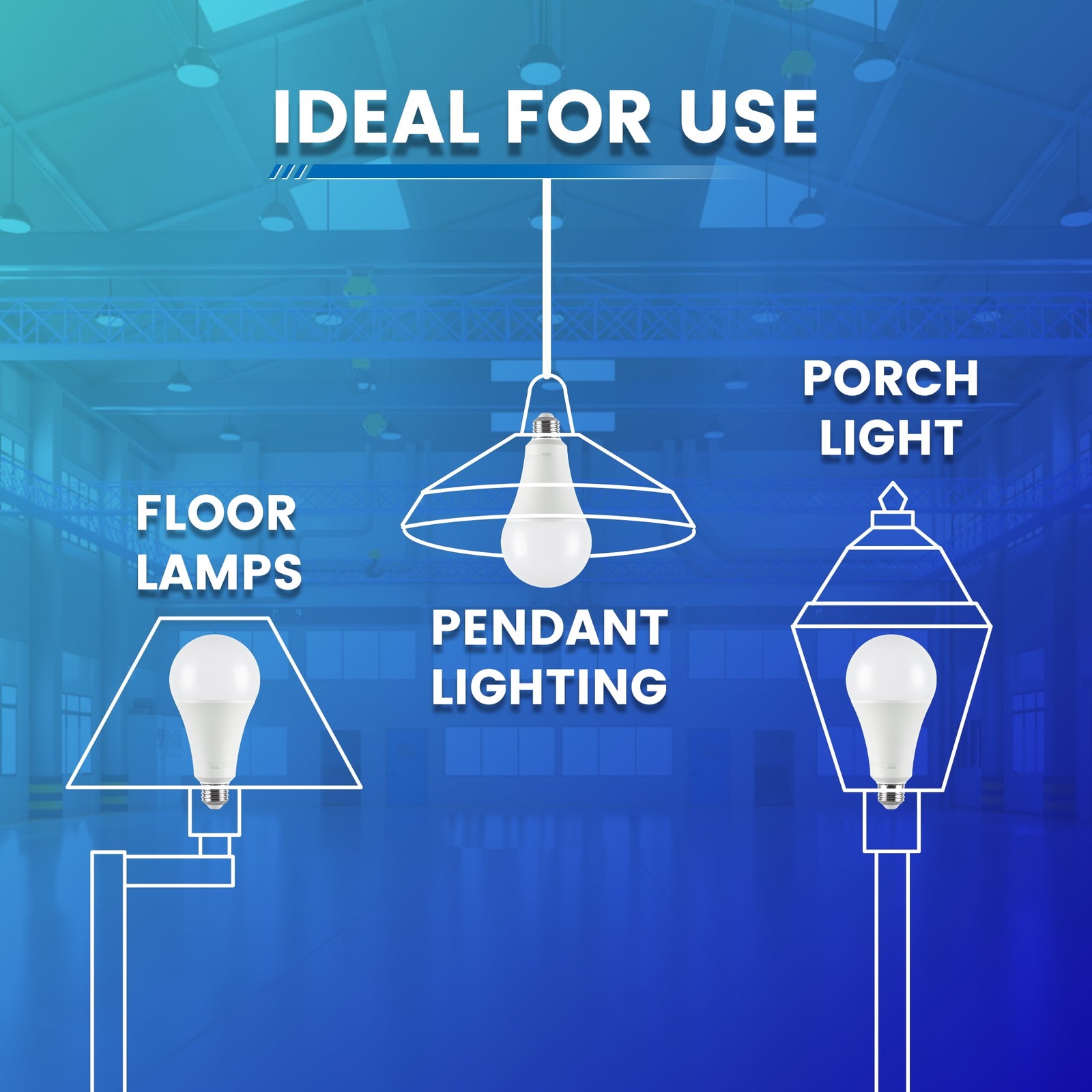 (2 pack) High Output A23 LED Light Bulb, 30-Watt (300W Equivalent), Soft White