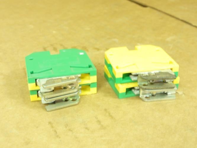 190957 New-No Box; Weidmuller EK 4 Lot-4 Terminal Block; 4mm2; G-Rail Mount